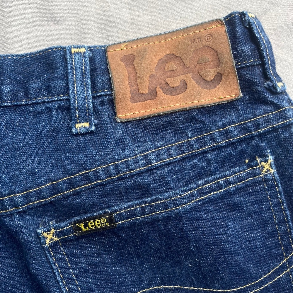 Lee Riders Jeans Mens 36x32 Blue Vintage Straight Leg Made in USA Denim